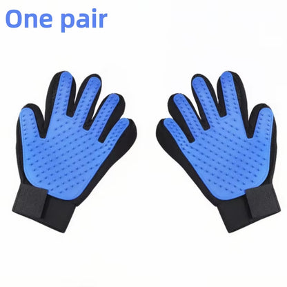 Pet Glove Cat Grooming Glove Cat Hair Deshedding Brush Gloves Dog Comb for Cats Bath Hair Remover Clean Massage Brush for Animal