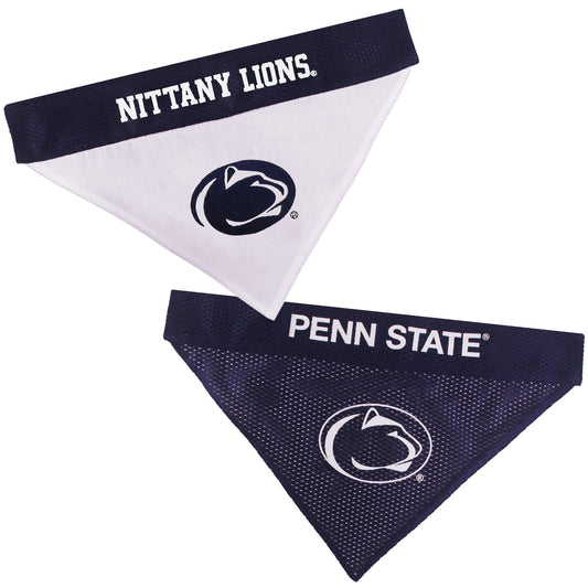 Collegiate Pet Accessories, Reversible Bandana, Penn State Nittany Lions, Large/X-Large